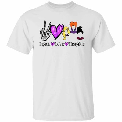 8. Peace Love Witches tee, White, Unisex T-Shirt