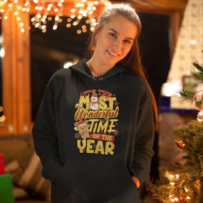 Alternative view of It's The Most Wonderful Time Of The Year Sweatshirt Hoodie - Christmas Sweatshirt - Long Sleeve Shirt