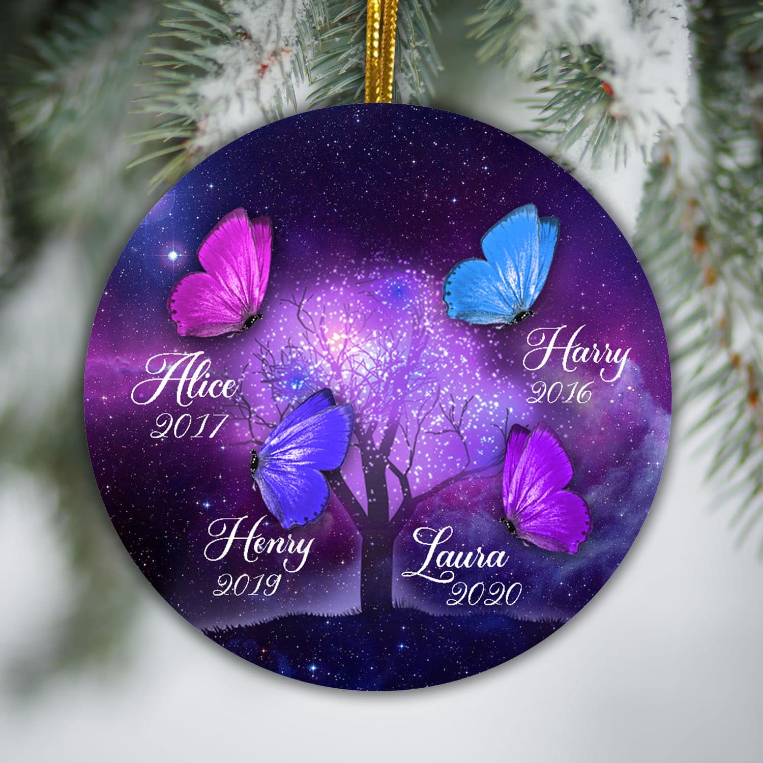 4O. Galaxy Butterfly 4 (Sample Design) Circle Mockup 3
