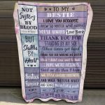 2O. To My Bestie Blanket Mockup 10