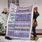 2O. To My Bestie Blanket Mockup 8