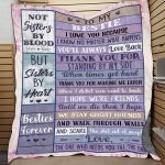 2O. To My Bestie Blanket Mockup 9