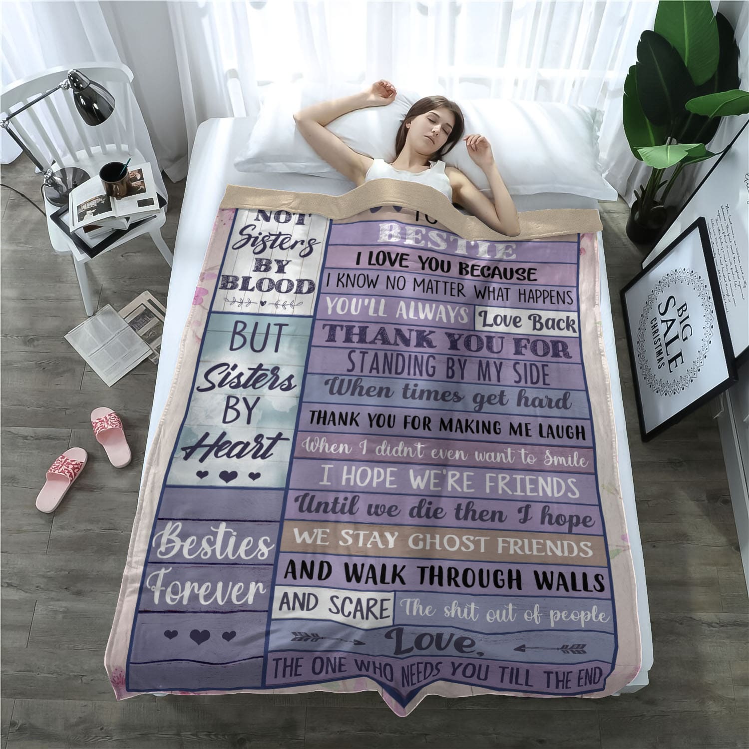 2O. To My Bestie Mockup Blanket 13