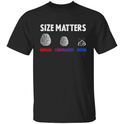 8VT. Biden Size Matters, Black, Unisex T-Shirt