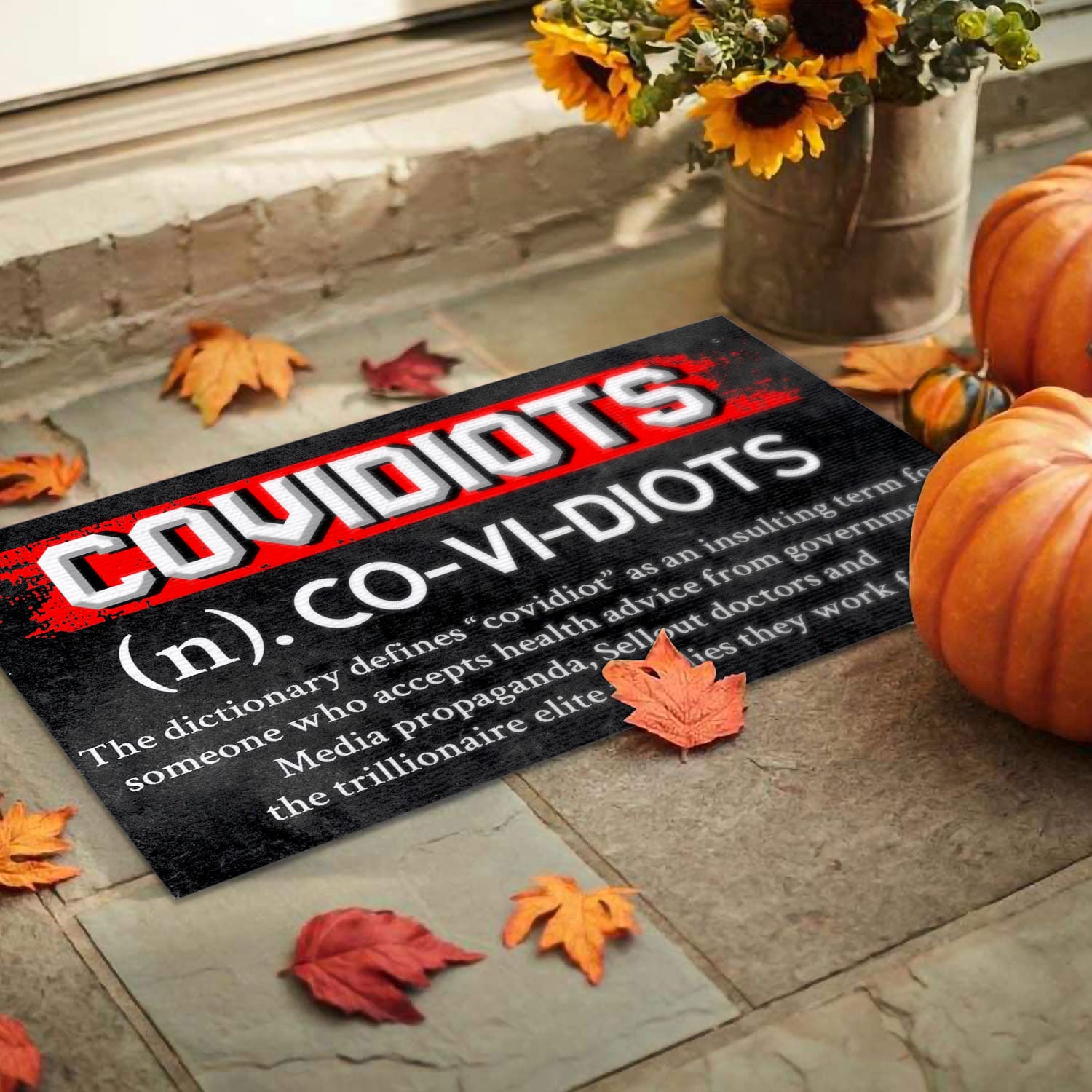 2O. Covidiots doormat(4) Doormat mockup 9