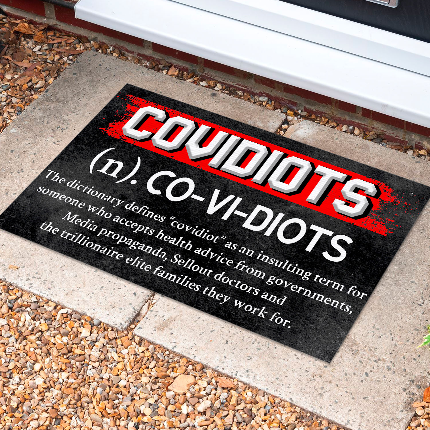 2O. Covidiots doormat(4) Doormat Mockup 10