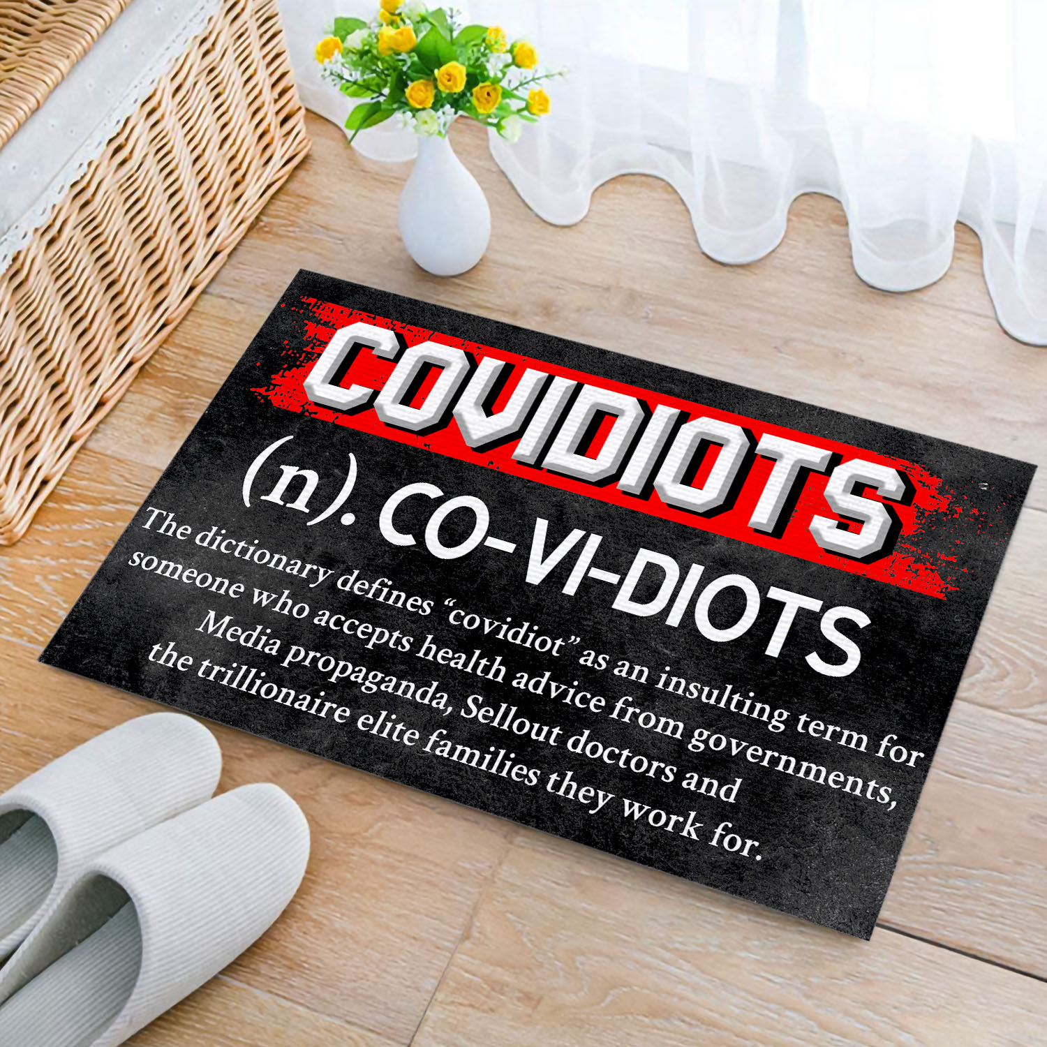 2O. Covidiots doormat(4) Doormat mockup 2