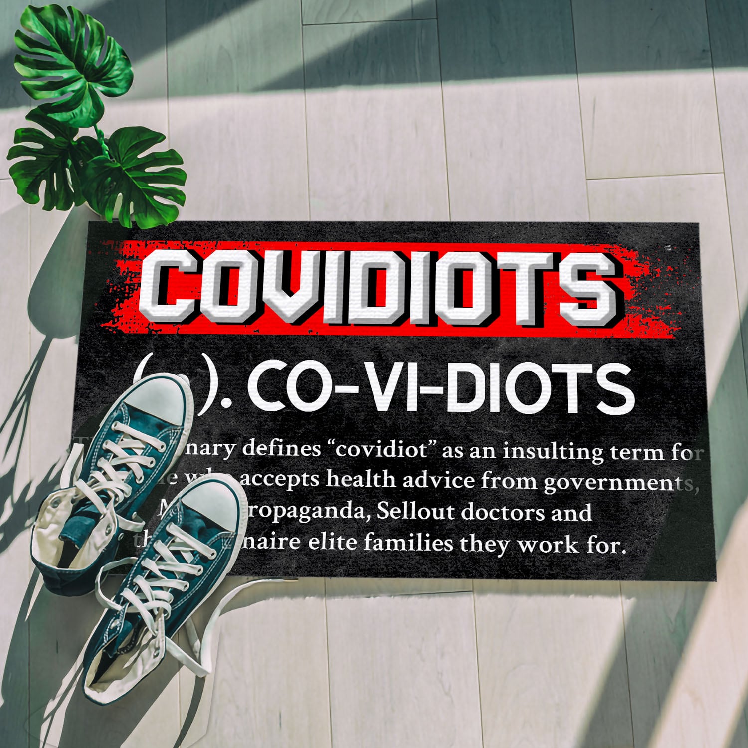 2O. Covidiots doormat(4) Doormat mockup 5
