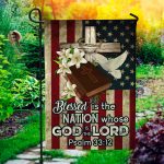 3BN. God Is Lord 30x40-Side 1 Garden Flag Mockup 1