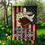 3BN. God Is Lord 30x40-Side 1 Garden Flag Mockup 5