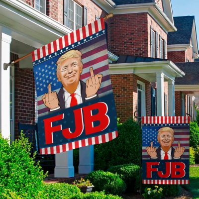 Alternative view of Trump FJB Decorative Garden Flag - Indoor Outdoor Flag - House Flag - Impeach Biden Support Trump Flag