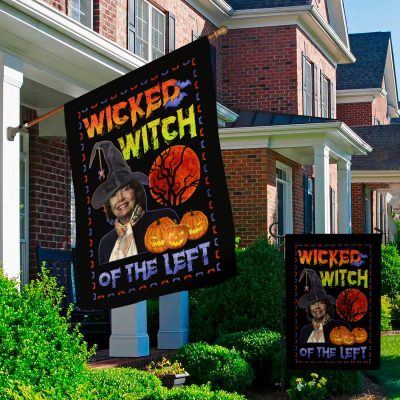 Alternative view of Wicked Witch Of The Left Nancy Pelosi Decorative Garden Flag - Indoor Outdoor Flag - House Flag