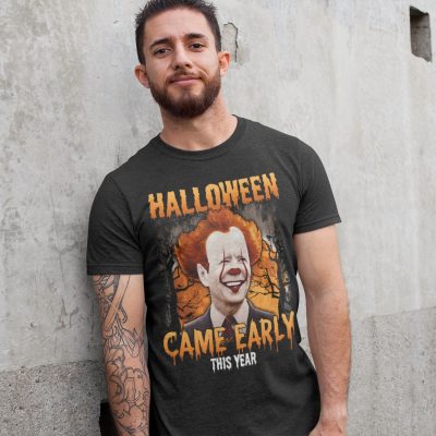 Alternative view of Biden Halloween Came Early This Year Funny T-Shirt - Biden Penny Clown Shirt - Creepy Joe Shirt