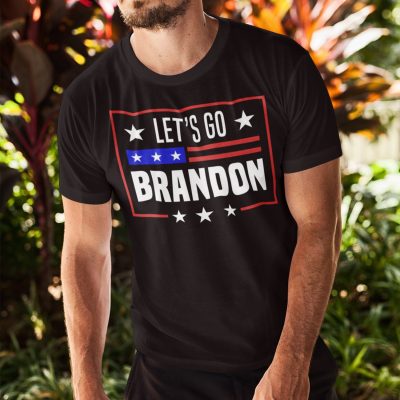 Alternative view of Let's Go Brandon Fuck Joe Biden T-shirt - V-neck - Joe Biden Chant FJB Pro America F Joe Biden Shirt