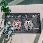 34 HG. Jack And Sally Home Sweet Home-SAMPLE DESIGN Doormat mockup 5
