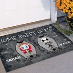 34 HG. Jack And Sally Home Sweet Home-SAMPLE DESIGN Doormat mockup 11