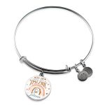 Personalized Name You Are Nothing Short of Amazing Rainbow Circle Pendant Necklace - Bangle