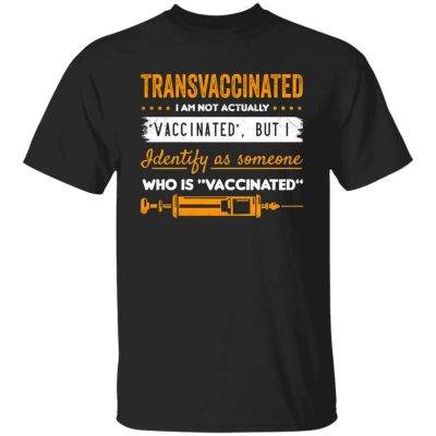 8VT. Transvaccinated, Black, Unisex T-Shirt