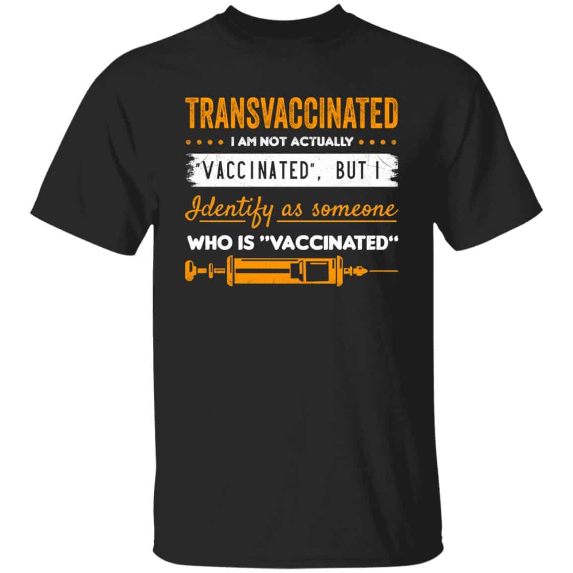 8VT. Transvaccinated, Black, Unisex T-Shirt 8VT. Transvaccinated, Black, Unisex T-Shirt