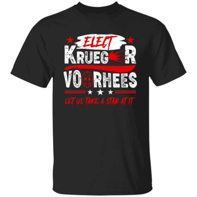9VT. Elect Krueger Voorhees, Black, Unisex T-Shirt