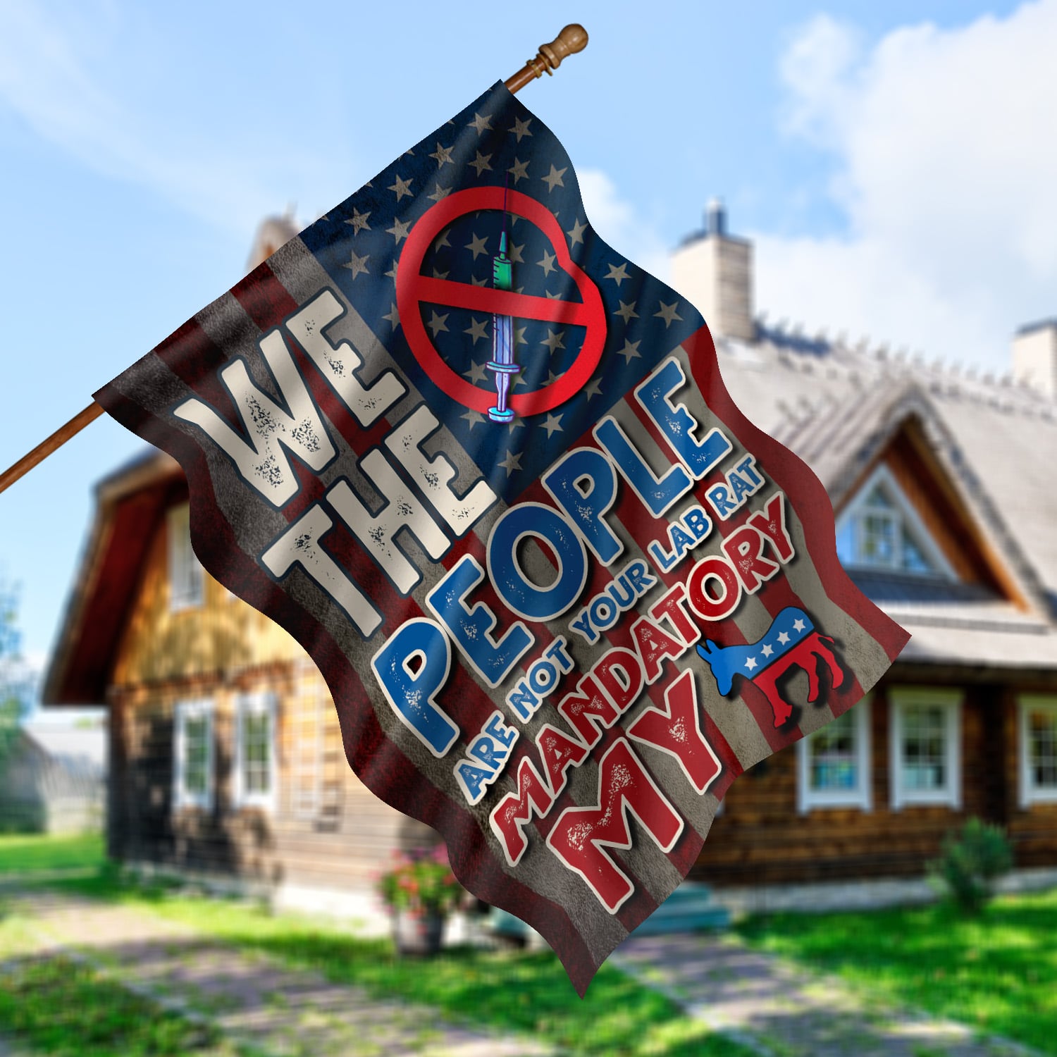 30x40 (12) House Flag Mockup 5