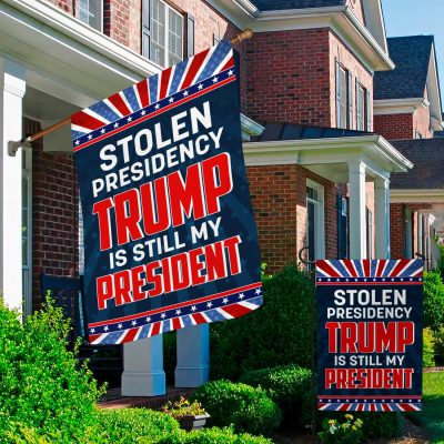 Alternative view of Trump Supporter Stolen Presidency Trump Is Still My President Decorative Garden Flag - President Election House Flag