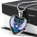 Sometimes I Whisper I Miss You and Believe that You Can Still Hear Me Sympathy Gifts Heart Pendant Necklace - Bangle