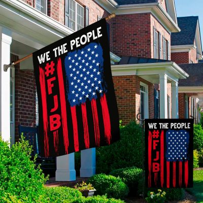 Alternative view of We the People #FJB American Patriot Decorative Garden House Flag - Pro America Anti Biden Sucks Buck Fiden Impeach Biden Flag