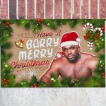 11LV. Have A Barry Christmas (Doormat) Doormat mockup 12fx