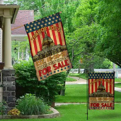 Alternative view of Traitor Joe's Est 01-20-21 Where Everything Is For Sale American Outdoor Garden Flag - House Flag - Wall Flag