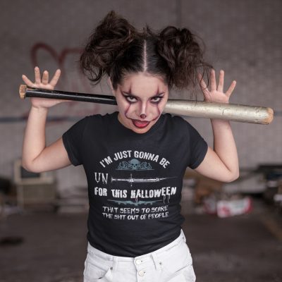 Alternative view of I'm Just Gonna Be Unvaccinated For This Halloween That Seems To Scare The Shit Out Of People T-Shirt