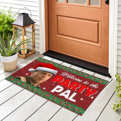 Alternative view of John McLan Welcome to the Party Funny Decorative Christmas Doormat - Holiday Funny Welcome Mat