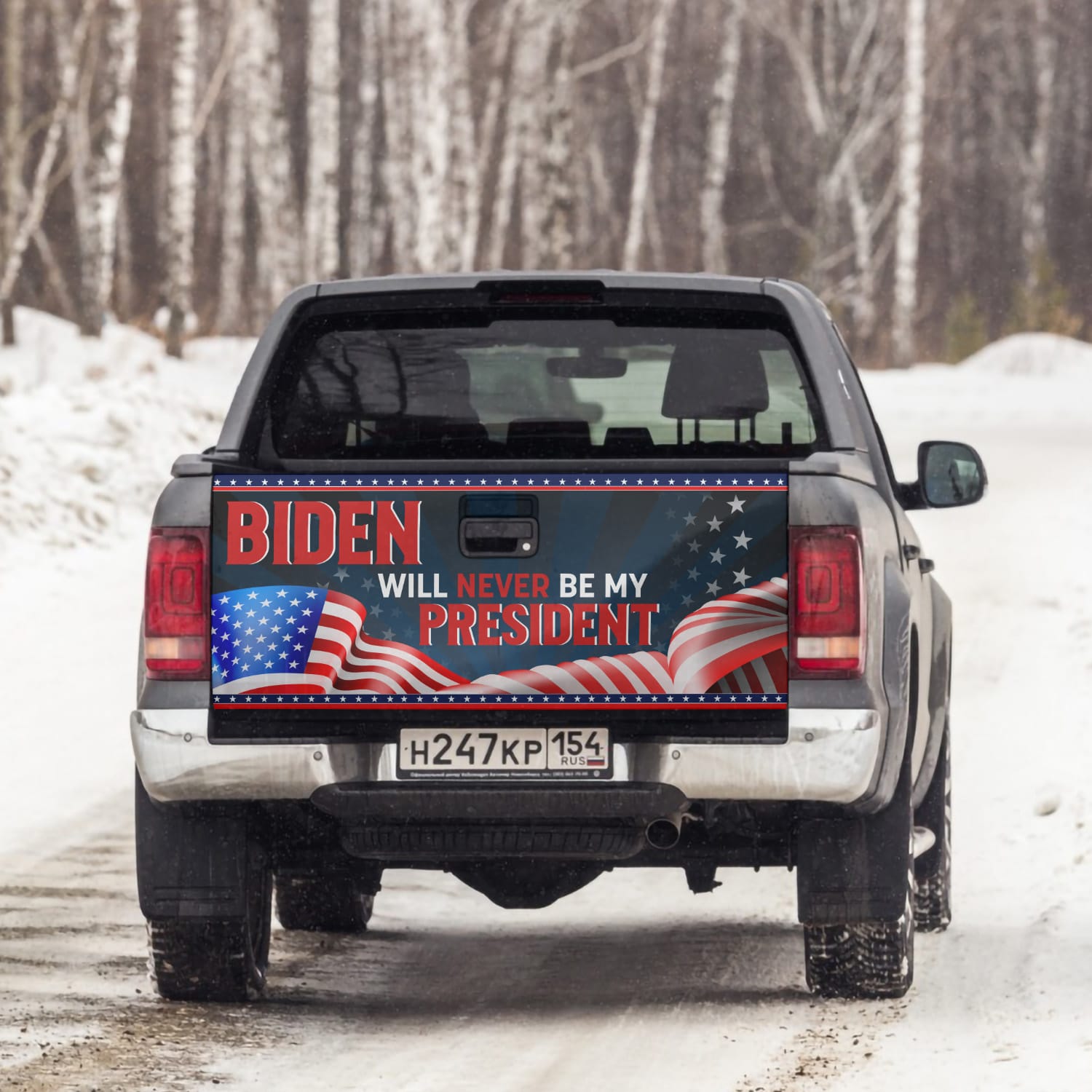 Joe Biden Tailgate Wrap - 1dixr1b