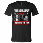 3TM. Non Essential Workers 1, Black, V-Neck T-Shirt 3TM. Non Essential Workers 1, Black, V-Neck T-Shirt