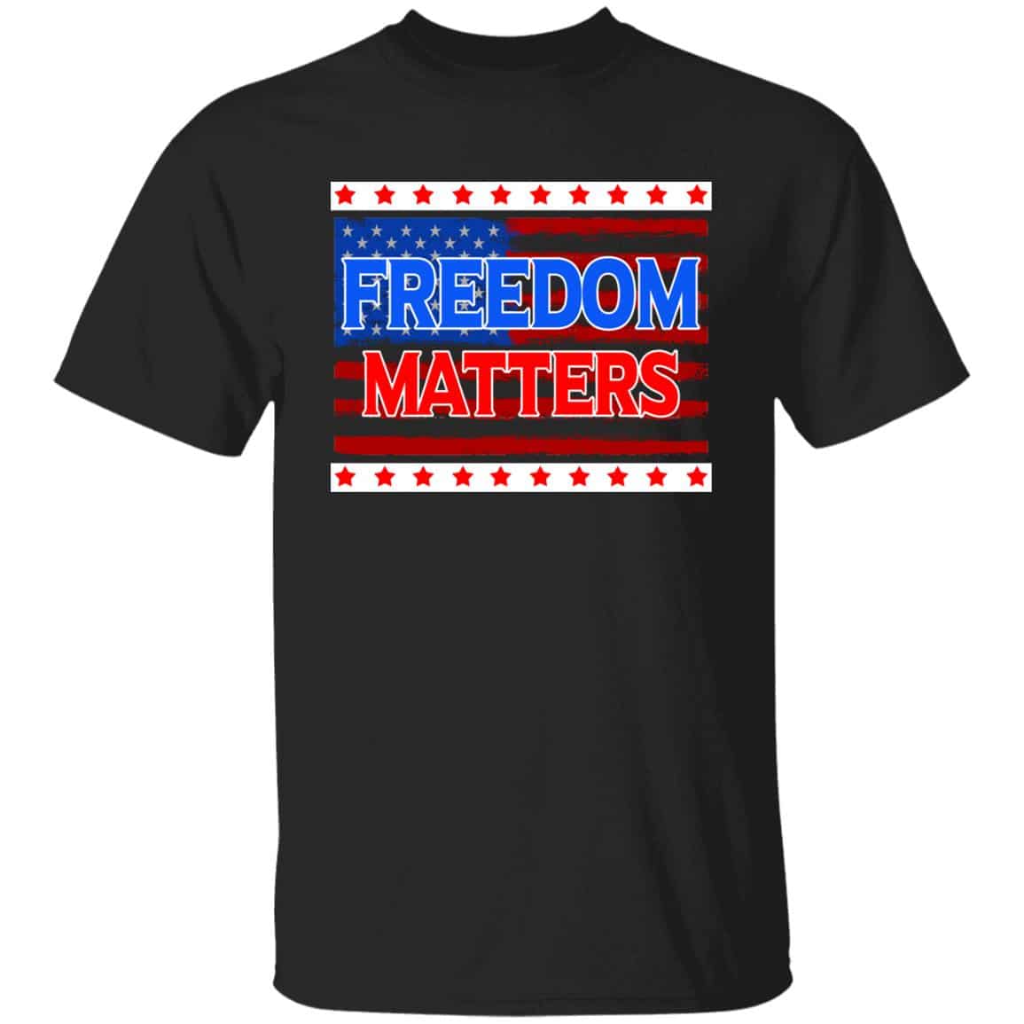 1UT UU TIEN. Freedom Matter, Black, Unisex T-Shirt