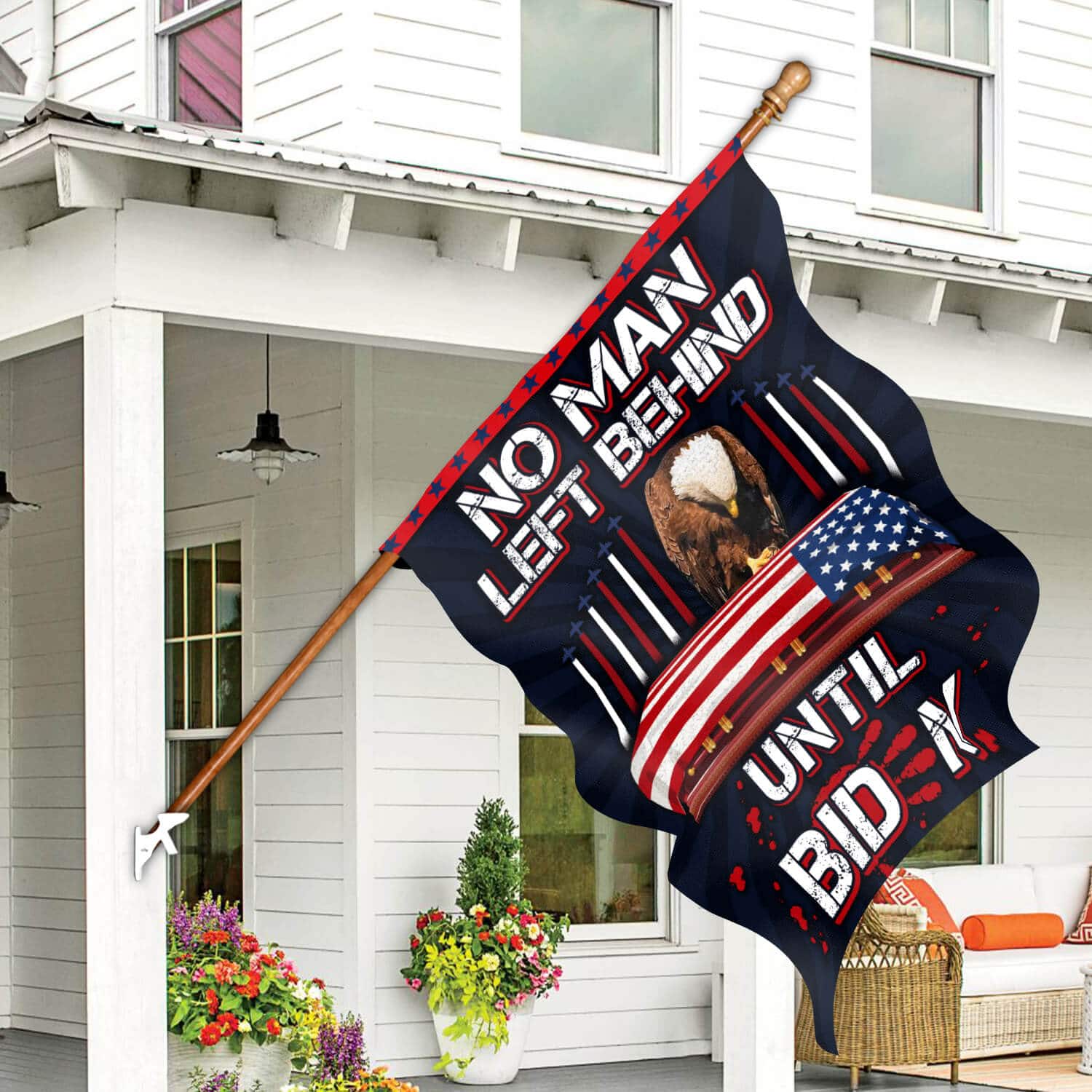 4TM. Left Behind Until Biden NEW House Flag Mockup 7