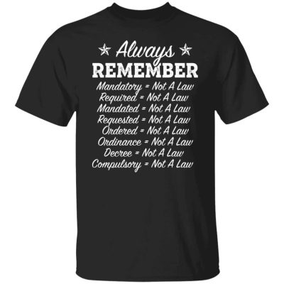 3VT. Always Remember, Black, Unisex T-Shirt