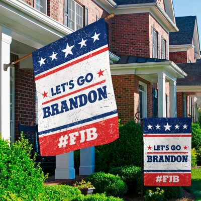Alternative view of Let's Go Brandon FJB Garden Flag - Anti Joe Biden Pro American F Joe Biden House Flag