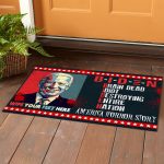 2VT. Biden Zombie Brain Dead Doormat mockup 1