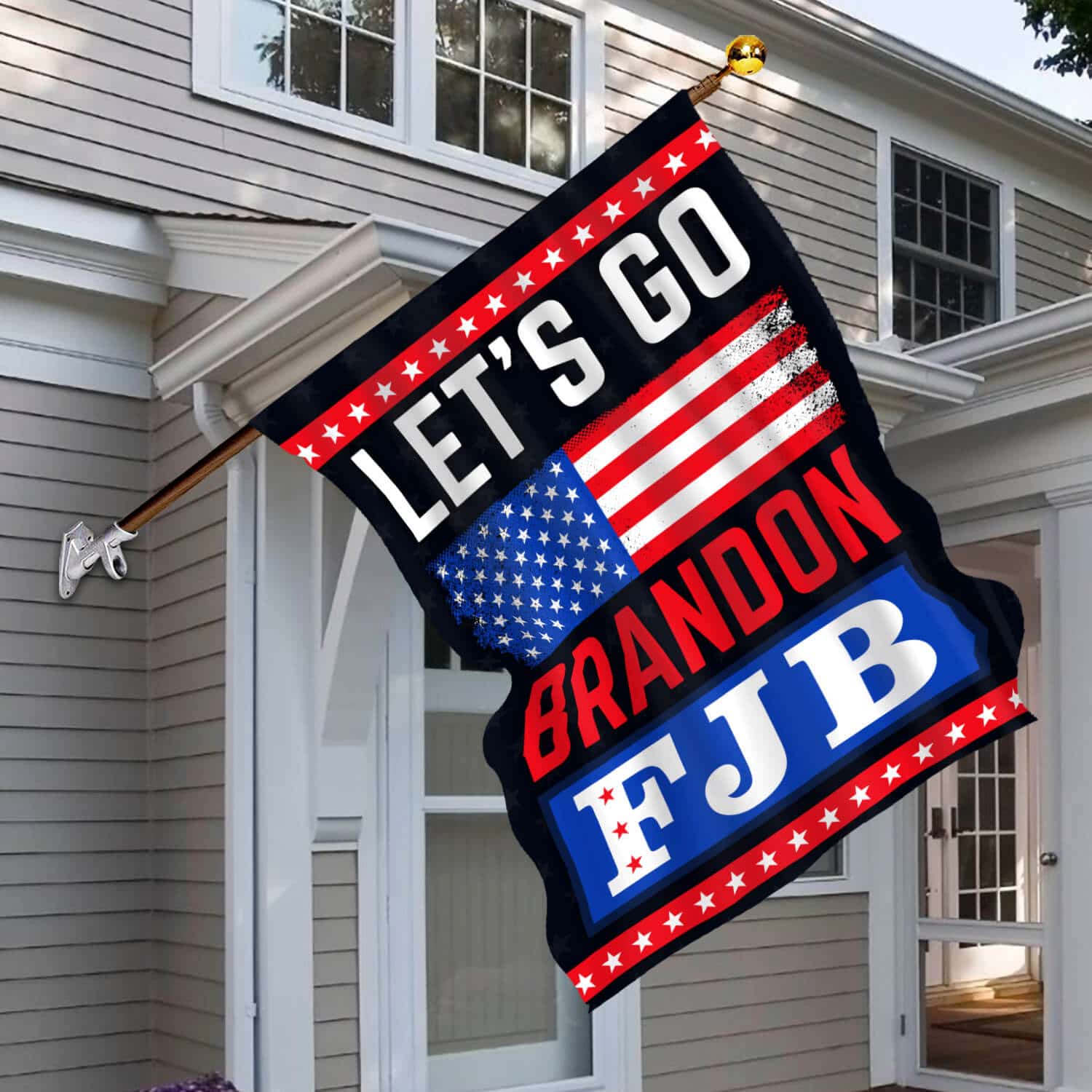 Size 30x40 House Flag Mockup 6