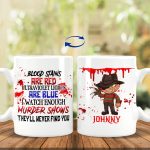 30 HG. Blood Stains Custom - sample design 2 15 OZ White Mug