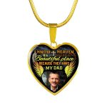 Personalized Photo I Know Heaven Is A Beautiful Place Because They Have Heart Pendant Necklace - Bangel