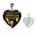 Personalized Photo I Know Heaven Is A Beautiful Place Because They Have Heart Pendant Necklace - Bangel