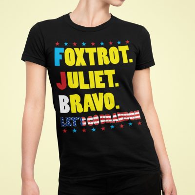 Alternative view of Foxtrot Juliet Bravo Let's Go Brandon T-Shirt - FJB Fuck Joe Biden V-Neck Tee