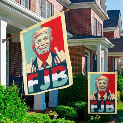 Alternative view of Trump Fuck Joe Biden FJB Garden Flag - Pro Trump For Joe Biden House Flag - Anti Biden Flag