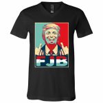 41 HG. Trump FJB, Black, V-Neck T-Shirt