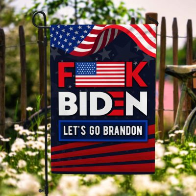Fuck Biden Let's Go Brandon Garden Flag - Joe Biden Chant Fuck Joe Biden FJB House Flag