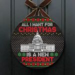 5VT. UU TIEN All I Want For Christmas New President door sign Door Sign Mockup 1