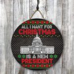 5VT. UU TIEN All I Want For Christmas New President door sign Door Sign Mockup 8