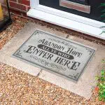 1TM. Abandon Hope All Ye Who doormat Doormat mockup 10